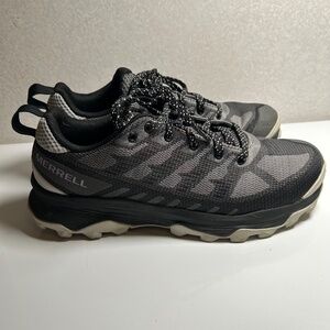 Womens Merrell Speed Eco Hiking Shoes, womens size US 9.5 EU 40.5 gray & purple